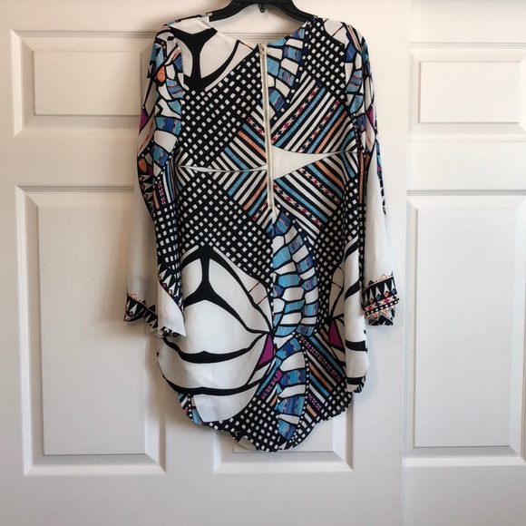 Olivaceous Colorful Boho Lightweight Long Sleeve Dress, NWT - Picture 3 of 4